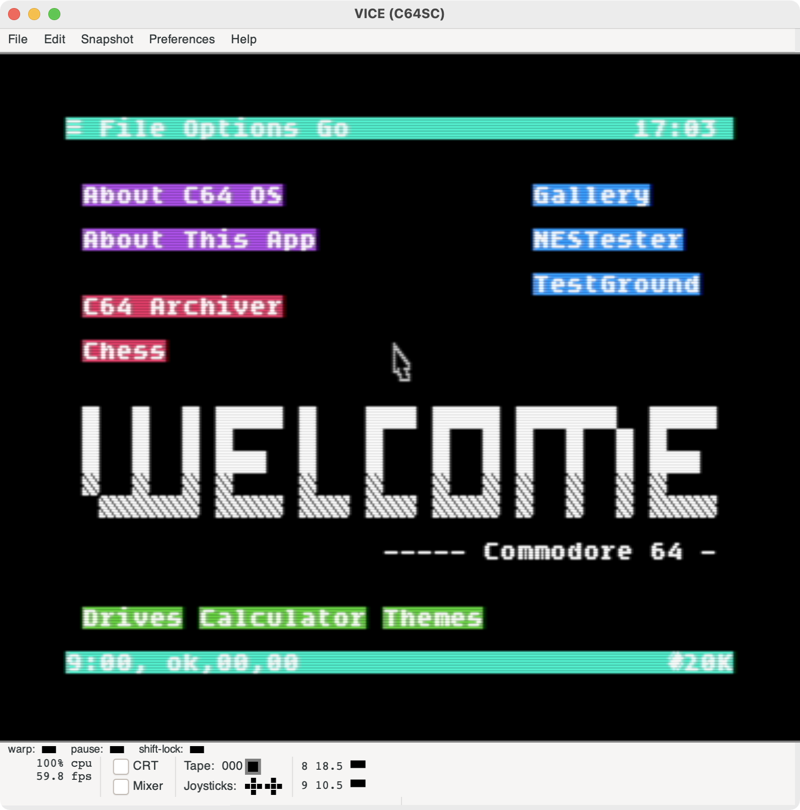 C64 OS Intro Screen