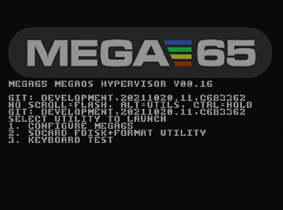 MEGA65 Configuration Utility