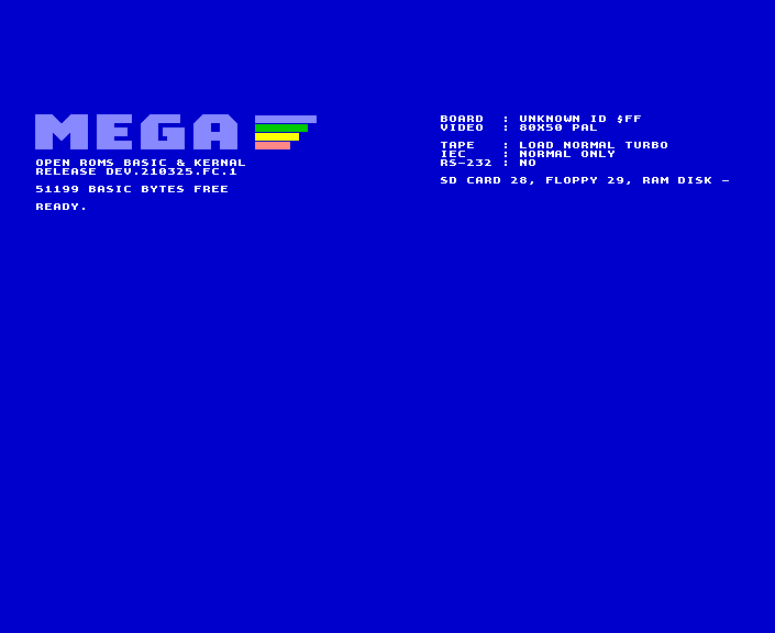 Xemu with MEGA65 Open ROM