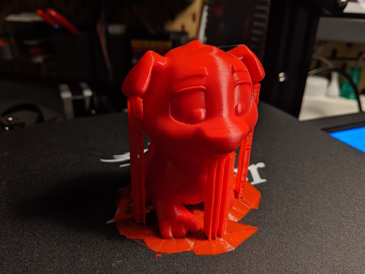 Print complete on build surface