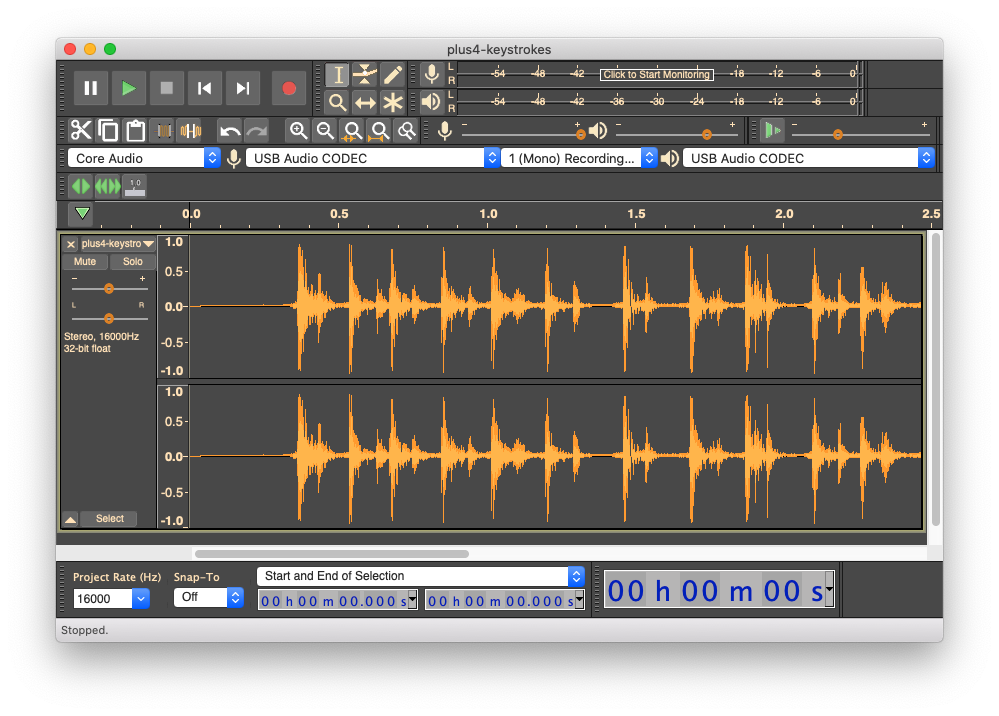 Audacity Screenshot