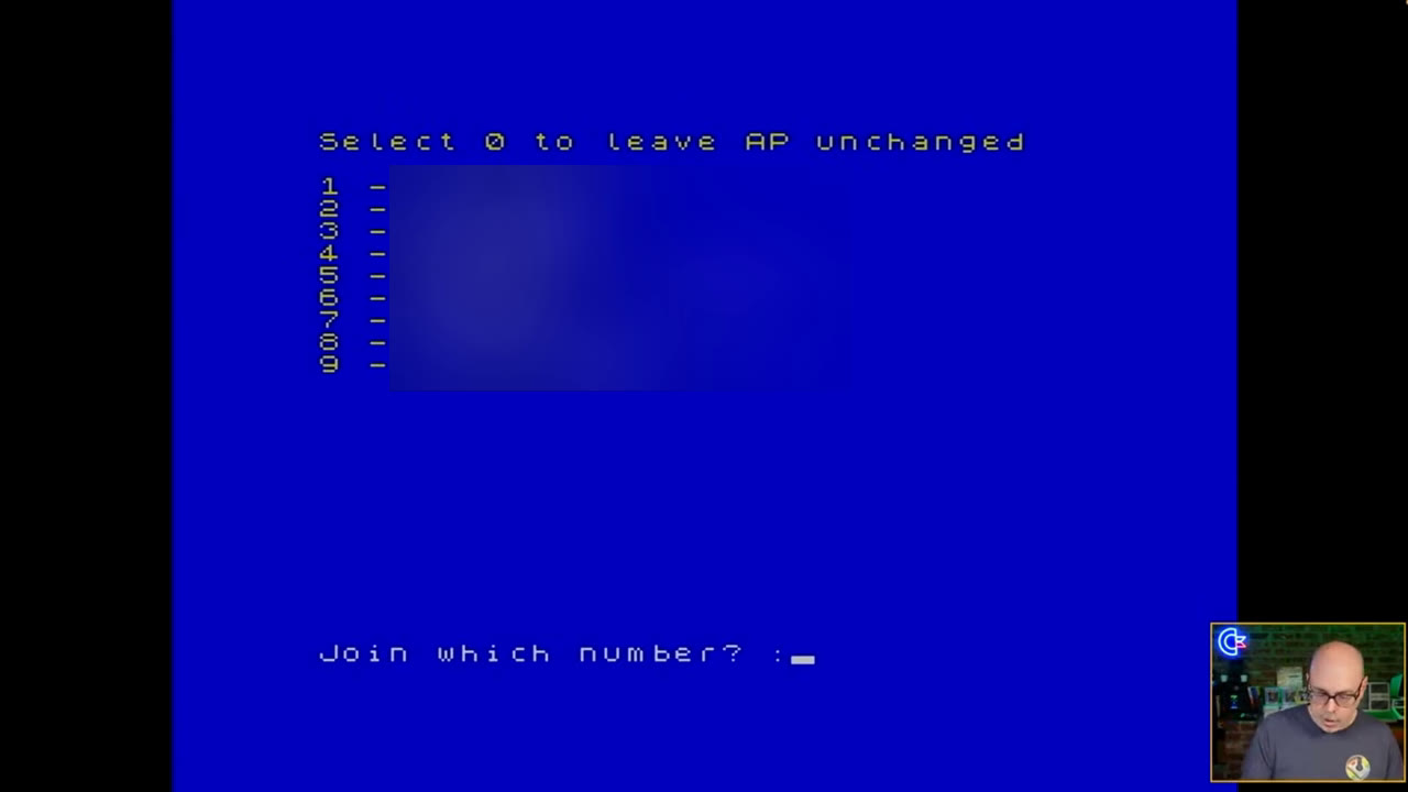 The Wi-Fi network list, with network names blurred